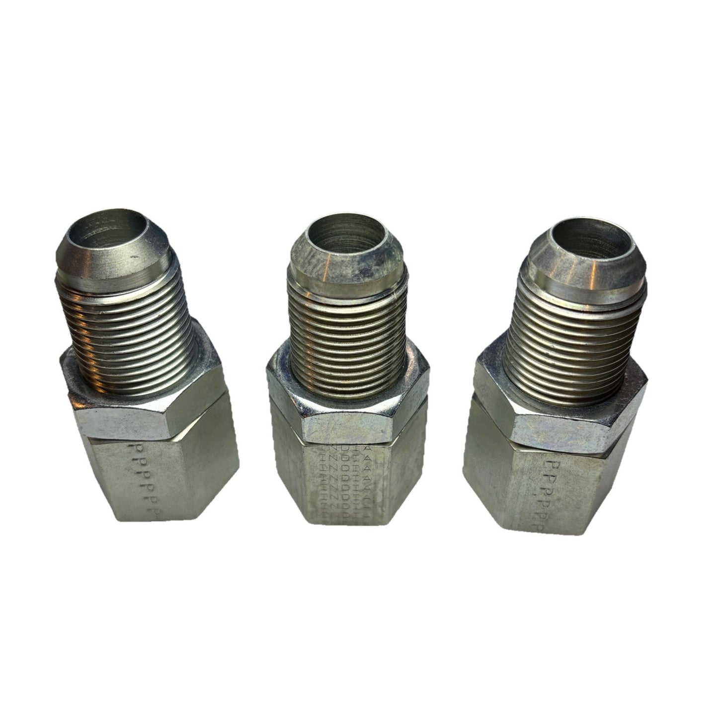 Lot of 3 Parker 12 WGTX-WLN-S JIC 3/4 Flare Bulkhead to 3/4 NPT Adapter Fitting