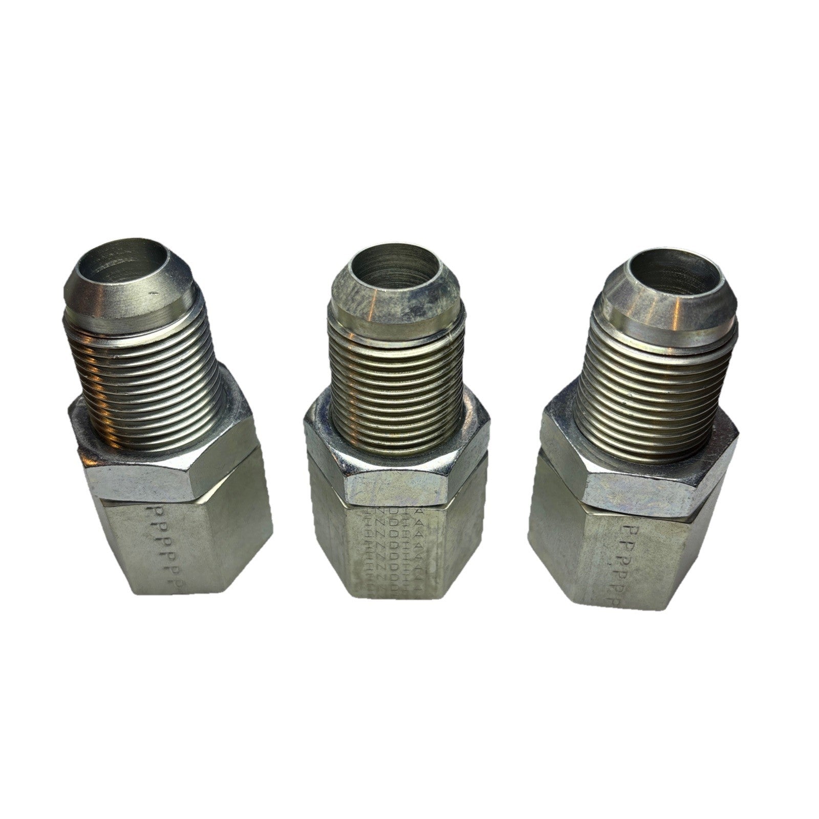 Lot of 3 Parker 12 WGTX-WLN-S JIC 3/4 Flare Bulkhead to 3/4 NPT Adapter Fitting