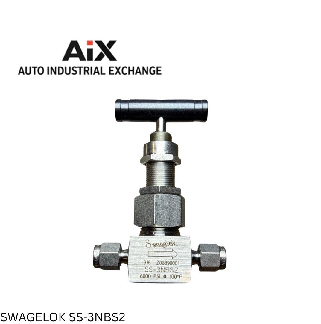 Swagelok SS-3NBS2 Needle Valve 3/16” Tube 6000 PSI 316 SS T-Handle NEW