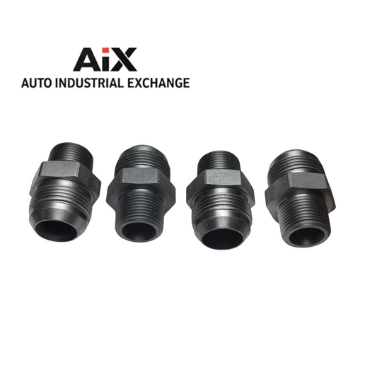 Lot of 4 Parker 16-12 FTX-WLN-S 5000 PSI Steel Straight Flare x NPT Fittings