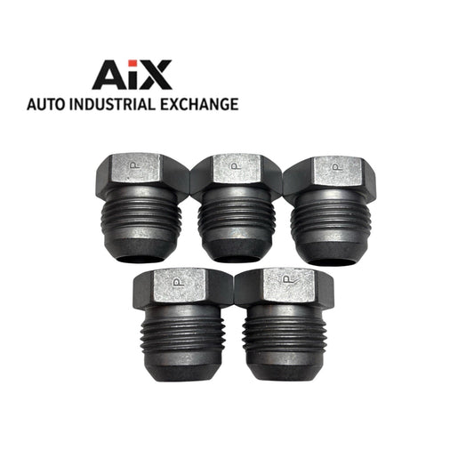 Lot of 5 Parker 12 PNTX-S 3/4” Triple-Lok JIC 37° Flare Steel Tube Plugs