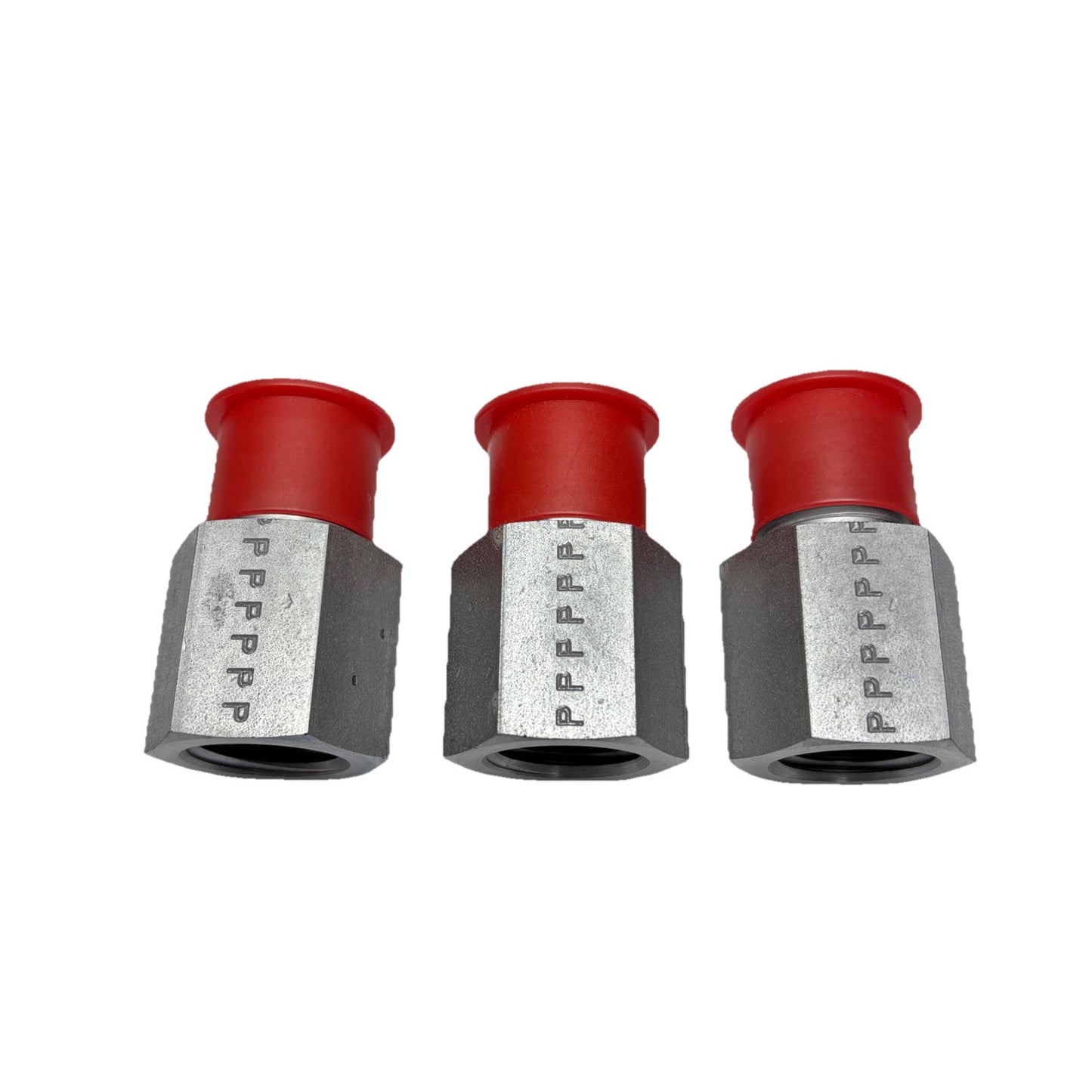 Lot of 3 Parker 1/2 FG-S Steel Pipe Adapter Fitting 1/2” NPT Male to Female NPT