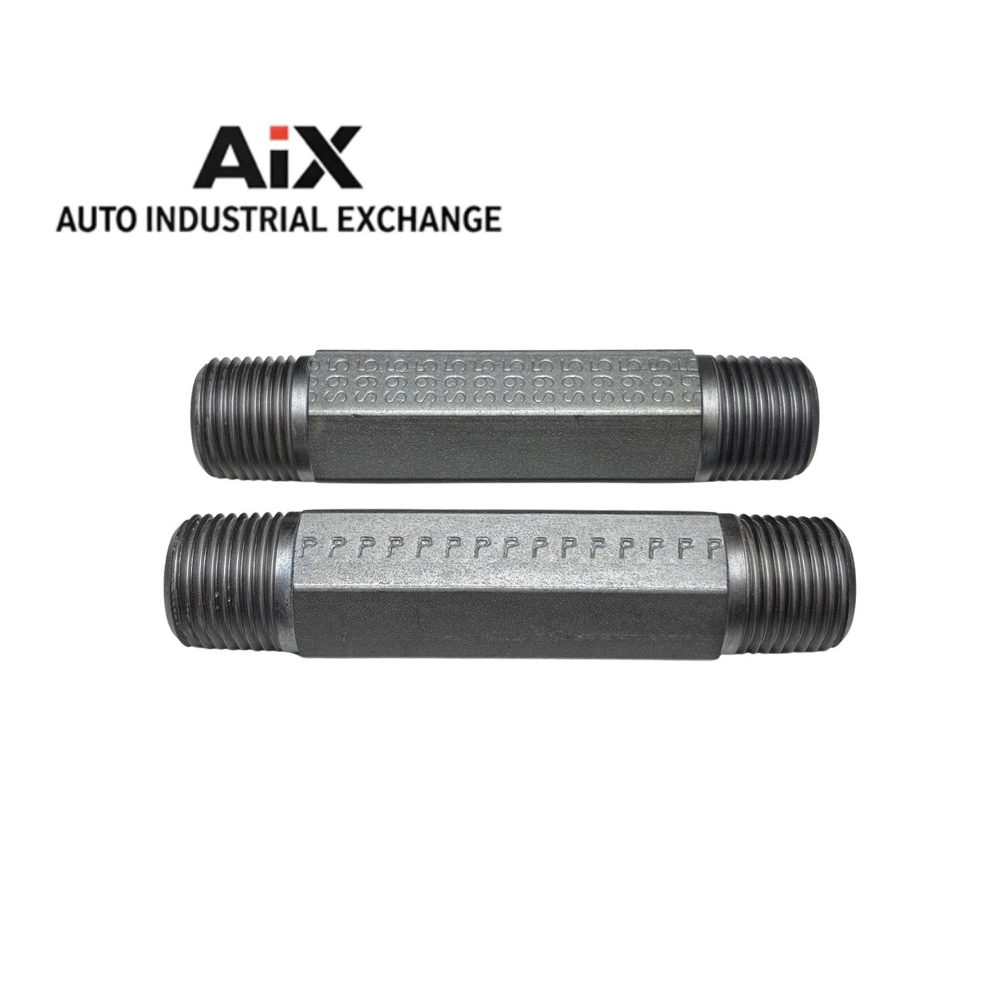 Lot of 2 Parker 1/2 X 4.0 FFF-S NPTF Hex Nipples Steel Pipe Fittings 6000 PSI