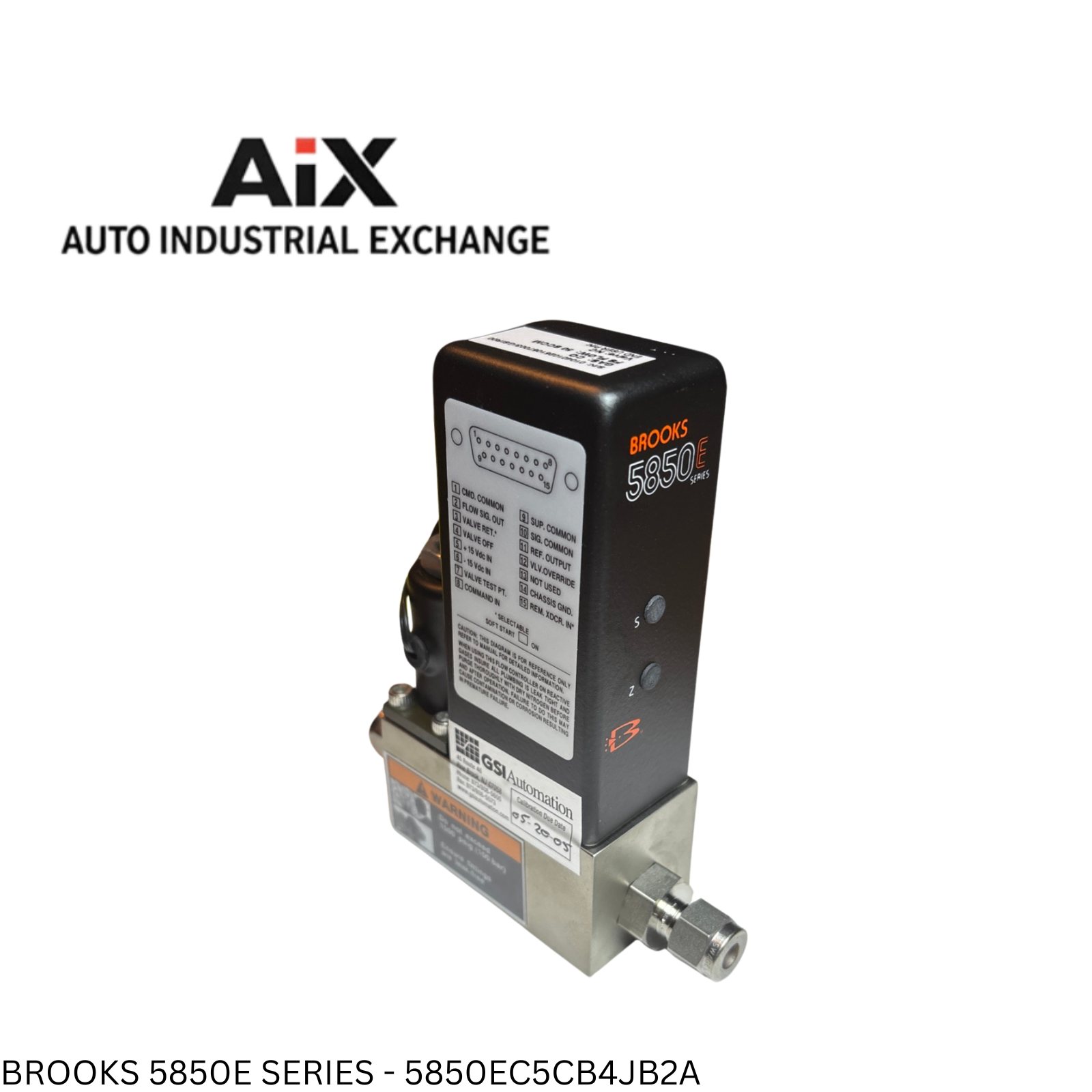 Brooks Instrument 5850E Mass Flow Controller Type 0–1000 SLPM 1500 PSI