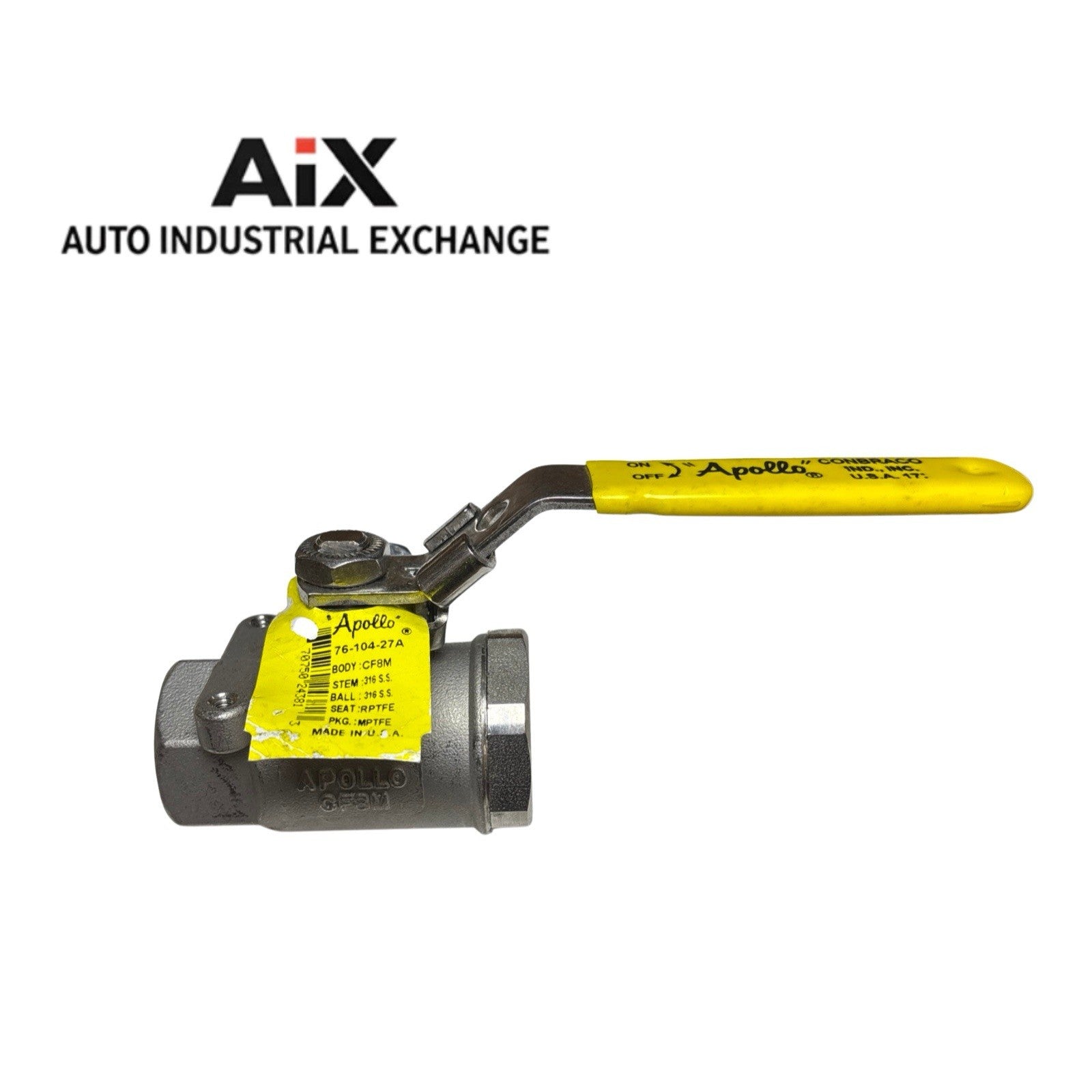 Apollo 76-104-27A 3/4” Stainless Steel Ball Valve Full Port 2000 CWP AIX Global