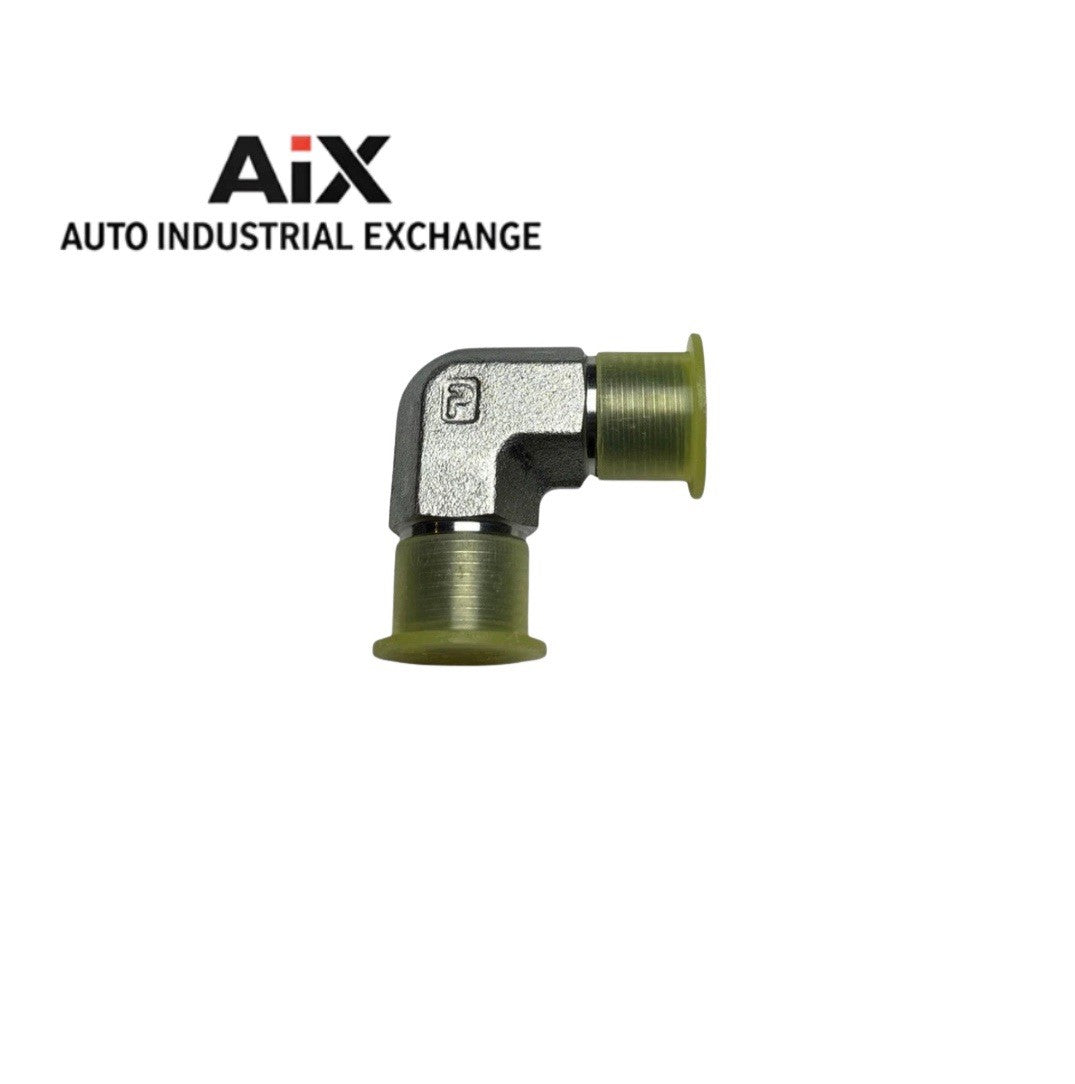 Lot of 3 Parker 3/8 CR-S Elbow Fittings NPTF Male x Male Steel 6000 PSI