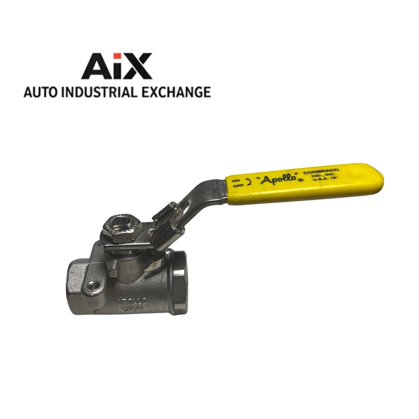 Apollo CF8M Ball Valve 3/8" 2000WOG 76-602-01 3 Way Ball Valve