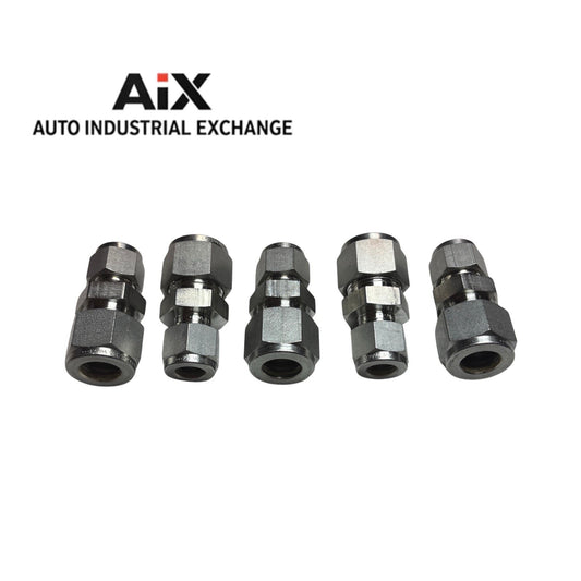 Lot of 5 Swagelok SS-810-6-6 Reducing Union 1/2” x 3/8” Tube Fitting Stainless