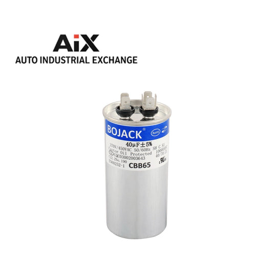 BOJACK 40UF 370V-450V AC CBB65 Motor Fan Starting Round Capacitor 40 MFD