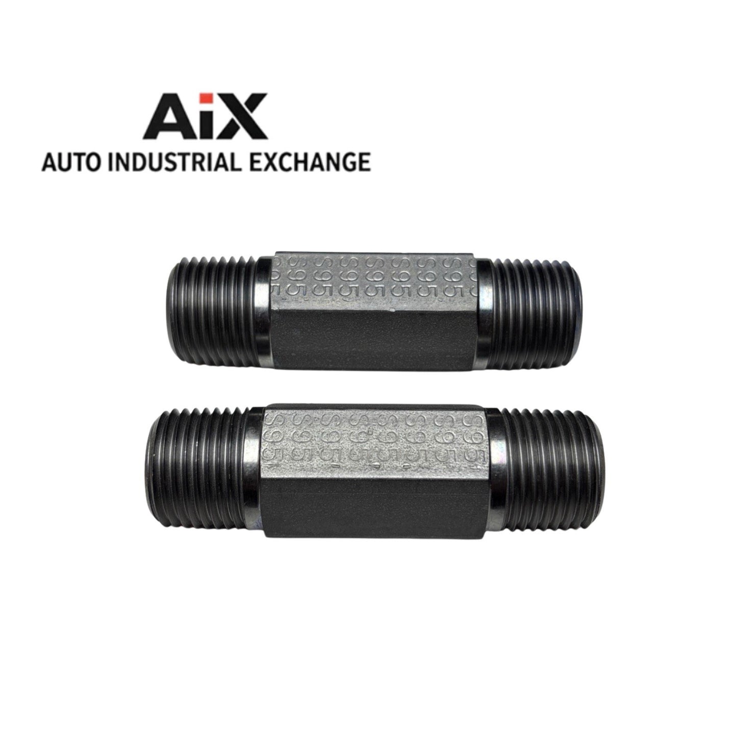 Lot of 2 Parker 1/2 x 3.0 FFF-S Stainless Pipe Fittings NPT M/M Adapter 6000 PSI