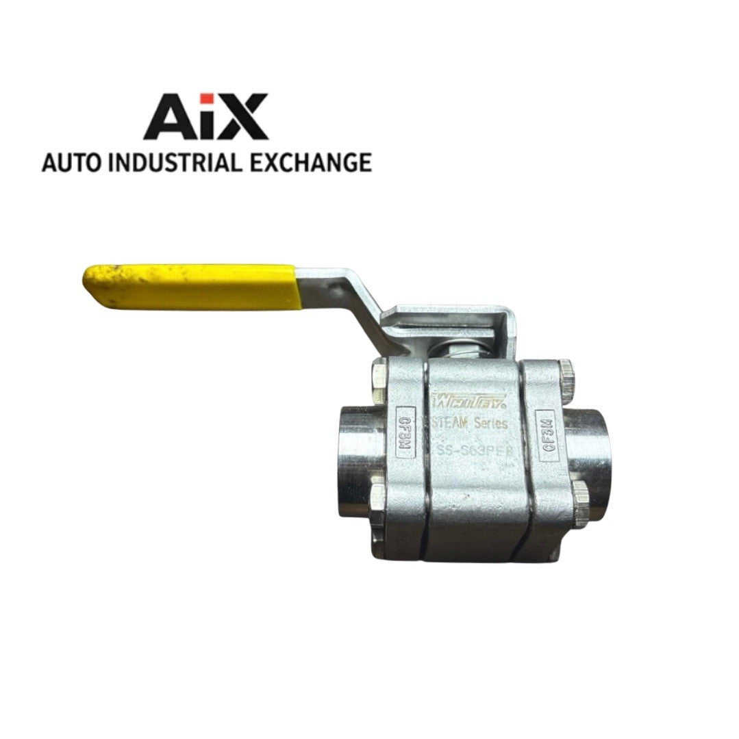 Whitey SS-S63PF8 1/2” Ball Valve 316 Stainless Steam Rated 2500 PSI Swagelok