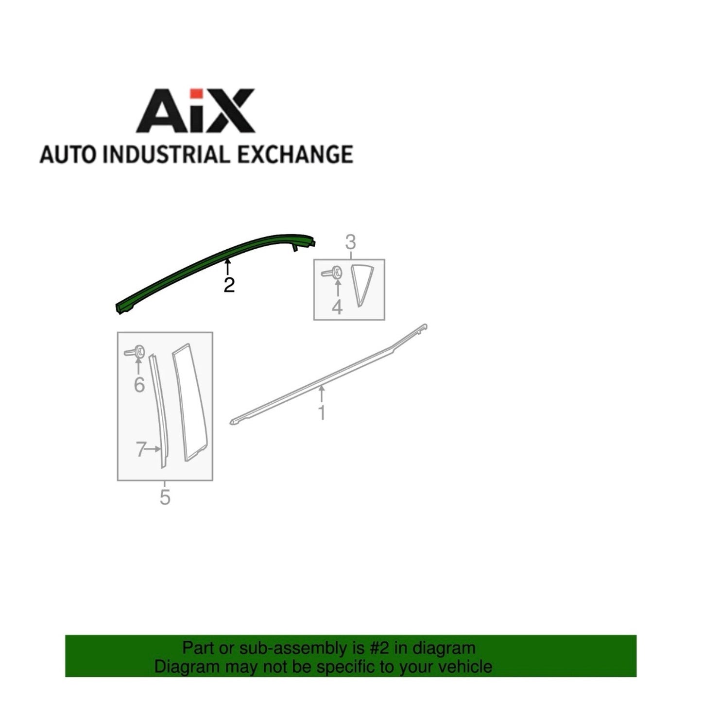 Genuine Mazda Upper Molding BHS2-50-981C Front Door Belt Molding OEM
