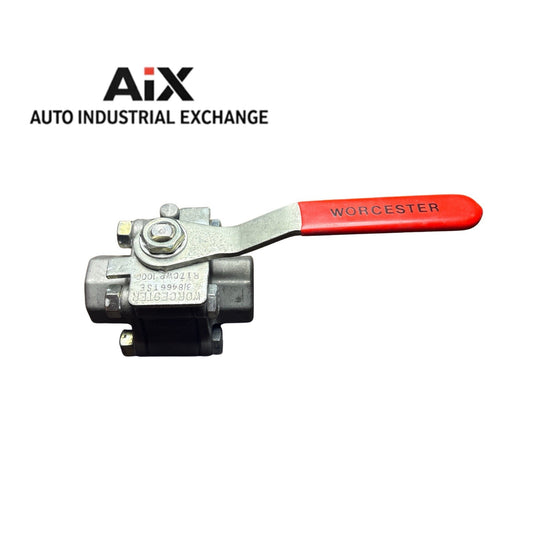 Worcester 3/4” 466TSW Stainless Ball Valve R17 CWP1000 TFE Seat Inline NPT