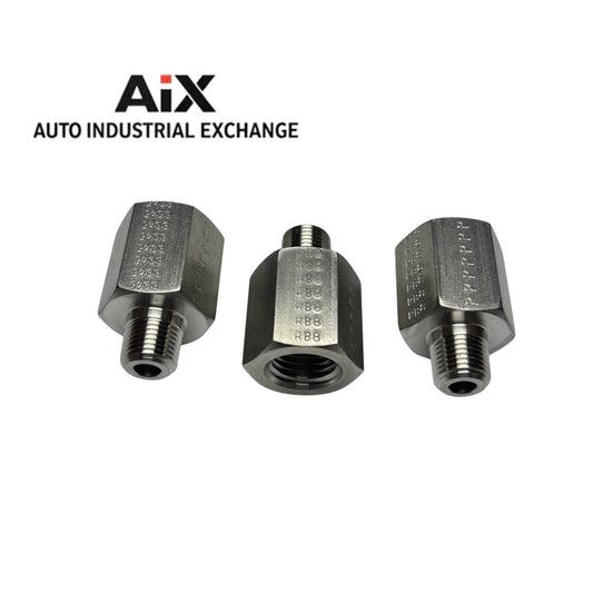 Lot of 3 Parker 1/4 X 1/8 FG-SS Stainless Pipe Adapters NPT/NPTF 6000 PSI