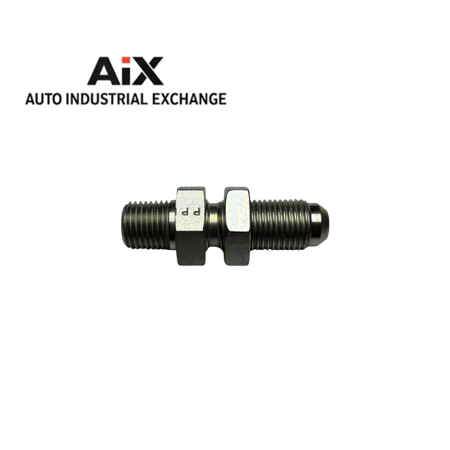 Lot of 3 Parker 6-6 WFTX-WLN-S 3/8” Flare x 3/8” NPT Steel Bulkhead Adapters