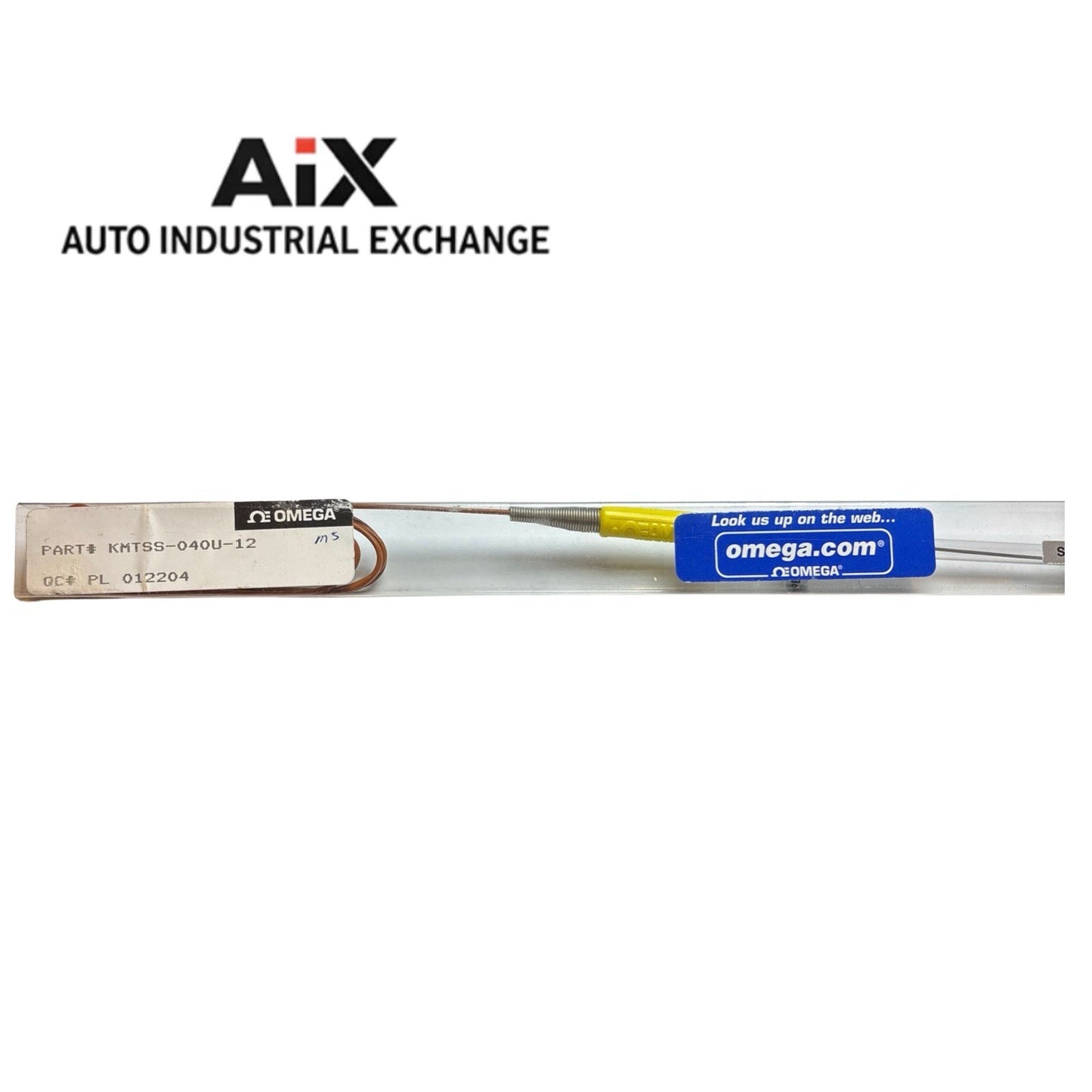 Omega KMTSS-040U-12 Type K Thermocouple Probe 12in x 1/16in SS Ungrounded