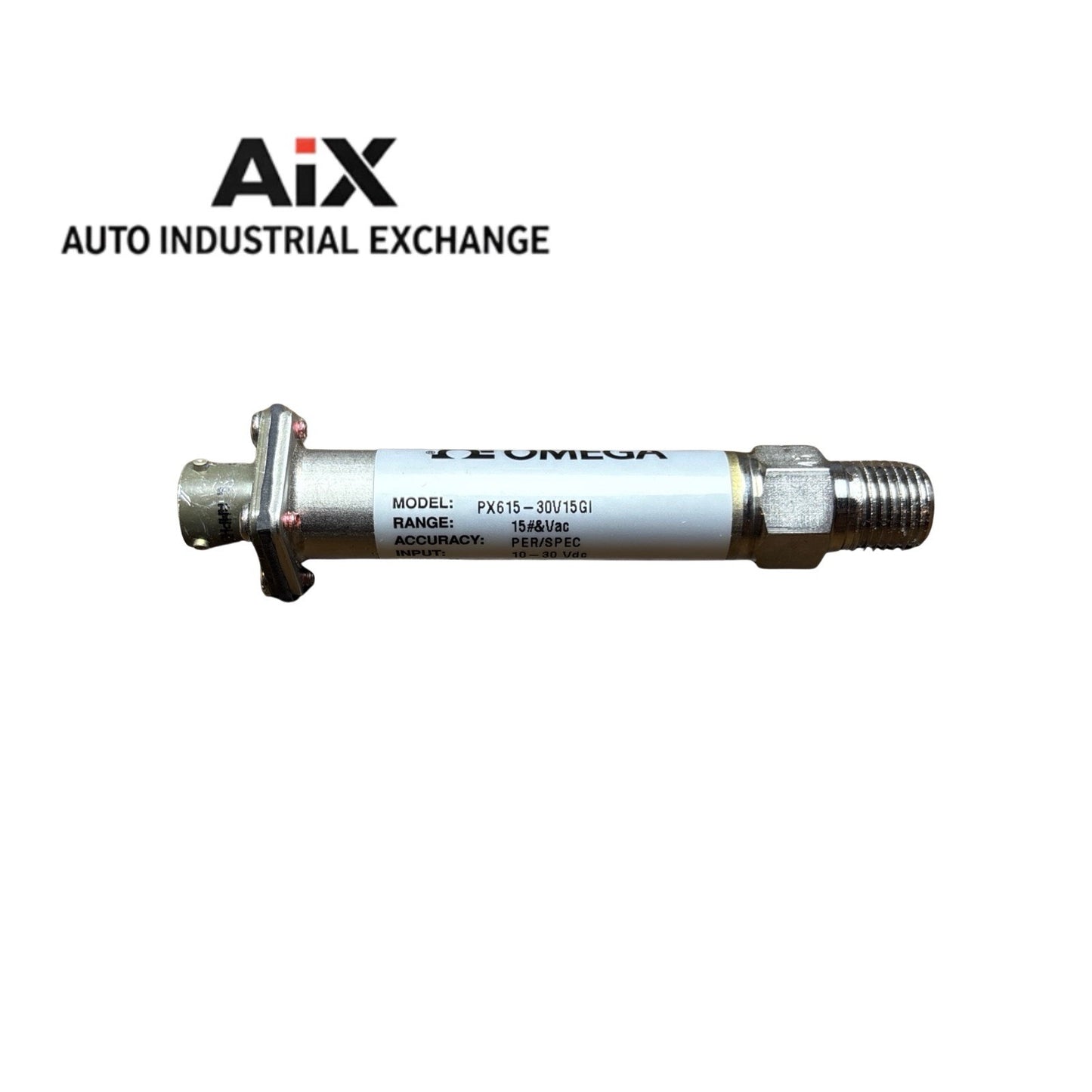 Omega PX615-30V15GI Pressure Transducer 1/4 NPT 4-20mA MIL 26482-I 8-4P
