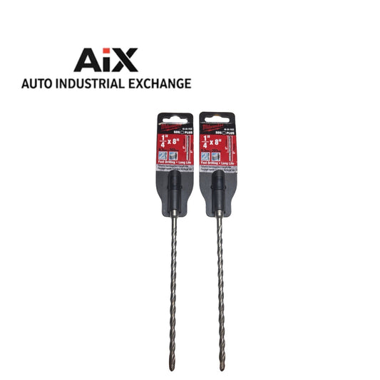 Lot of 2 Milwaukee 48-20-7427 SDS Plus 1/4” x 8” Rotary Hammer Drill Bits New