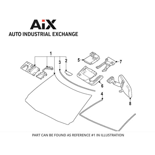 Toyota Tacoma Front Windshield 56101-AK010 Glass Assembly 2022-2025