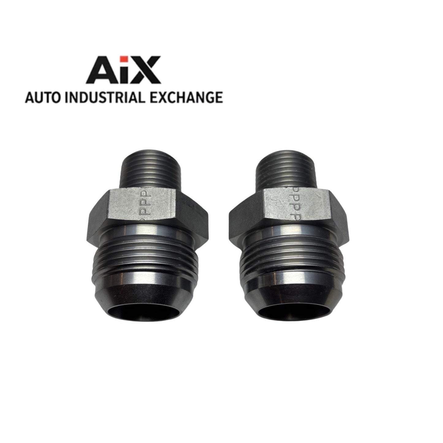 Lot of 2 Parker 16-8 FTX-S 1” Flare x 1/2” NPTF Triple-Lok Steel Fitting New