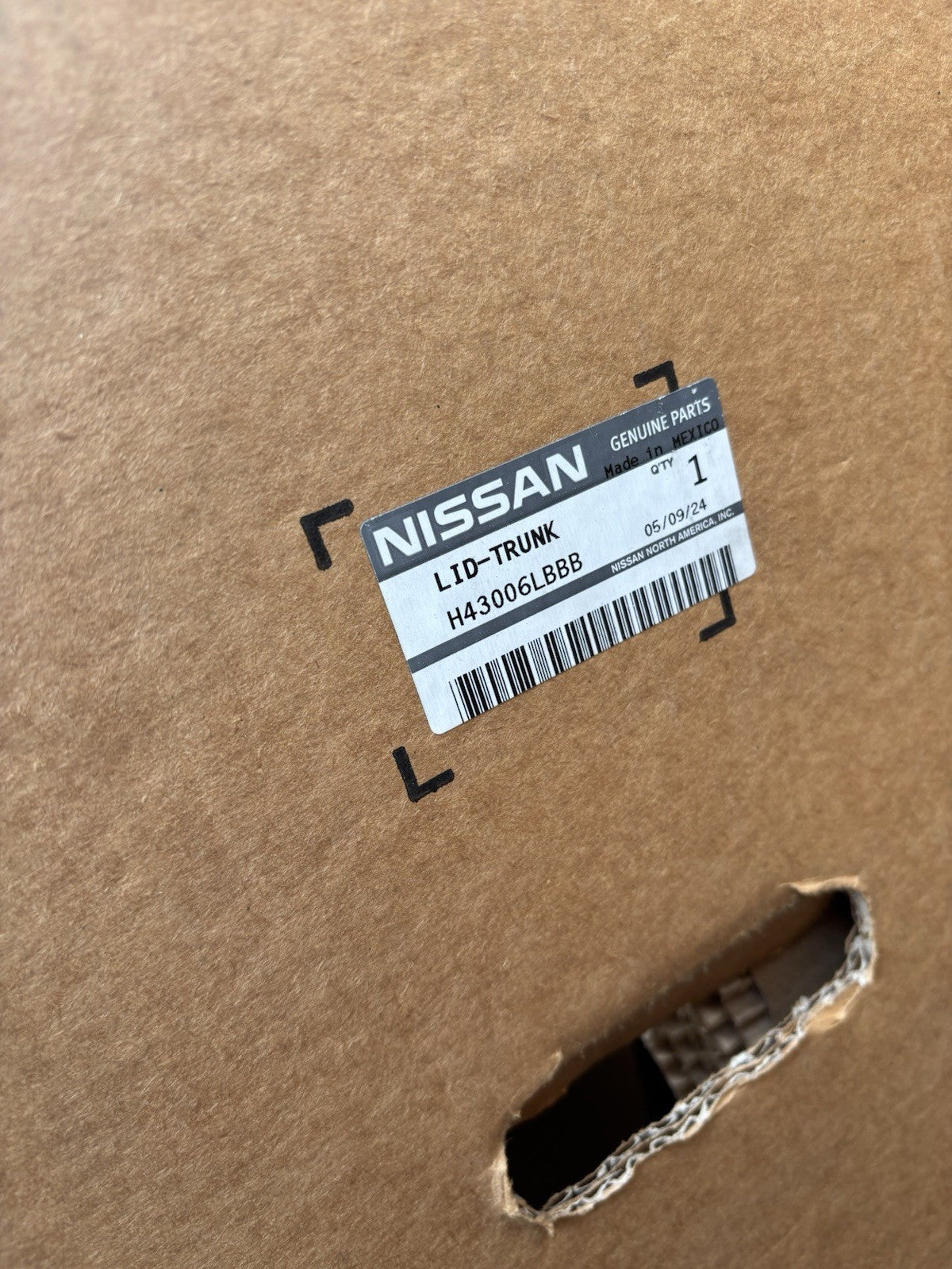 Nissan H4300-6LBBB Trunk Lid – OEM Genuine Factory Primed New