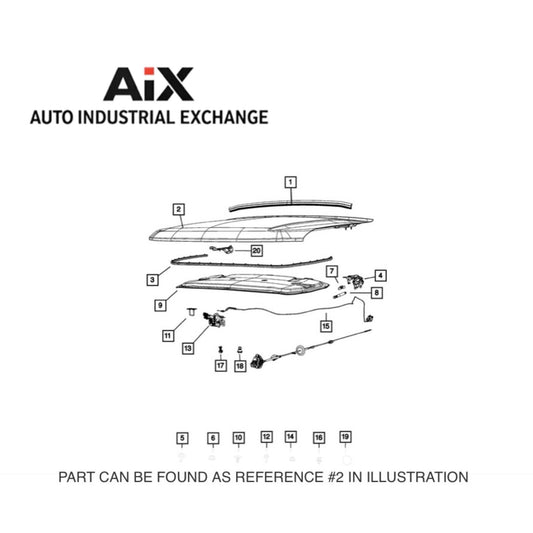 Mopar 68465258AD Hood for 2021–2025 Jeep Grand Cherokee & Grand Cherokee L