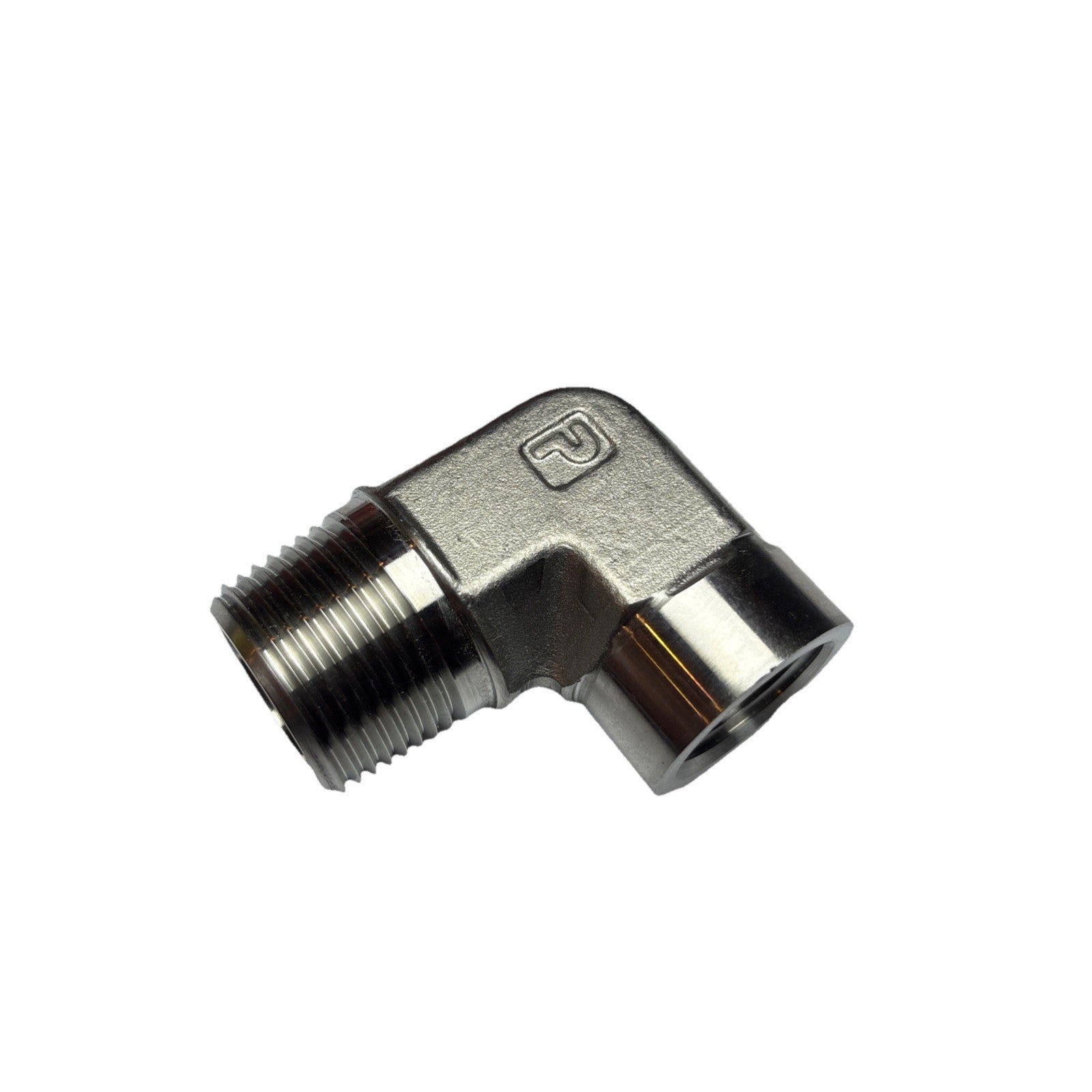 Lot of 3 Parker 3/4 x 1/2 CD-SS Elbow Fittings NPT Male x Female 316 SS 3000 PSI