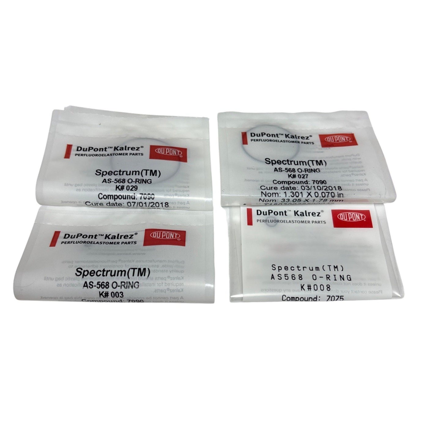 Equilibar Back Pressure Regulator Rebuild Kit w/ DuPont Kalrez O-Rings AS-568