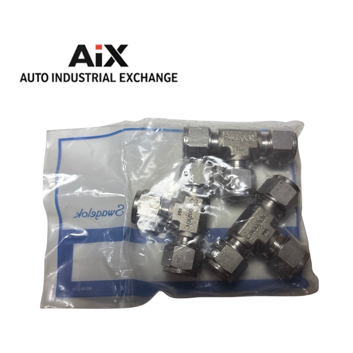 Lot of 3 Swagelok SS-12M0-3 12mm Union Tee Tube Fittings 316 Stainless Steel