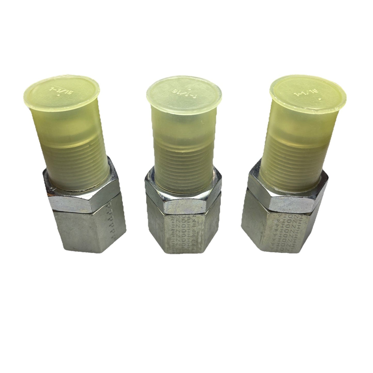 Lot of 3 Parker 12 WGTX-WLN-S JIC 3/4 Flare Bulkhead to 3/4 NPT Adapter Fitting