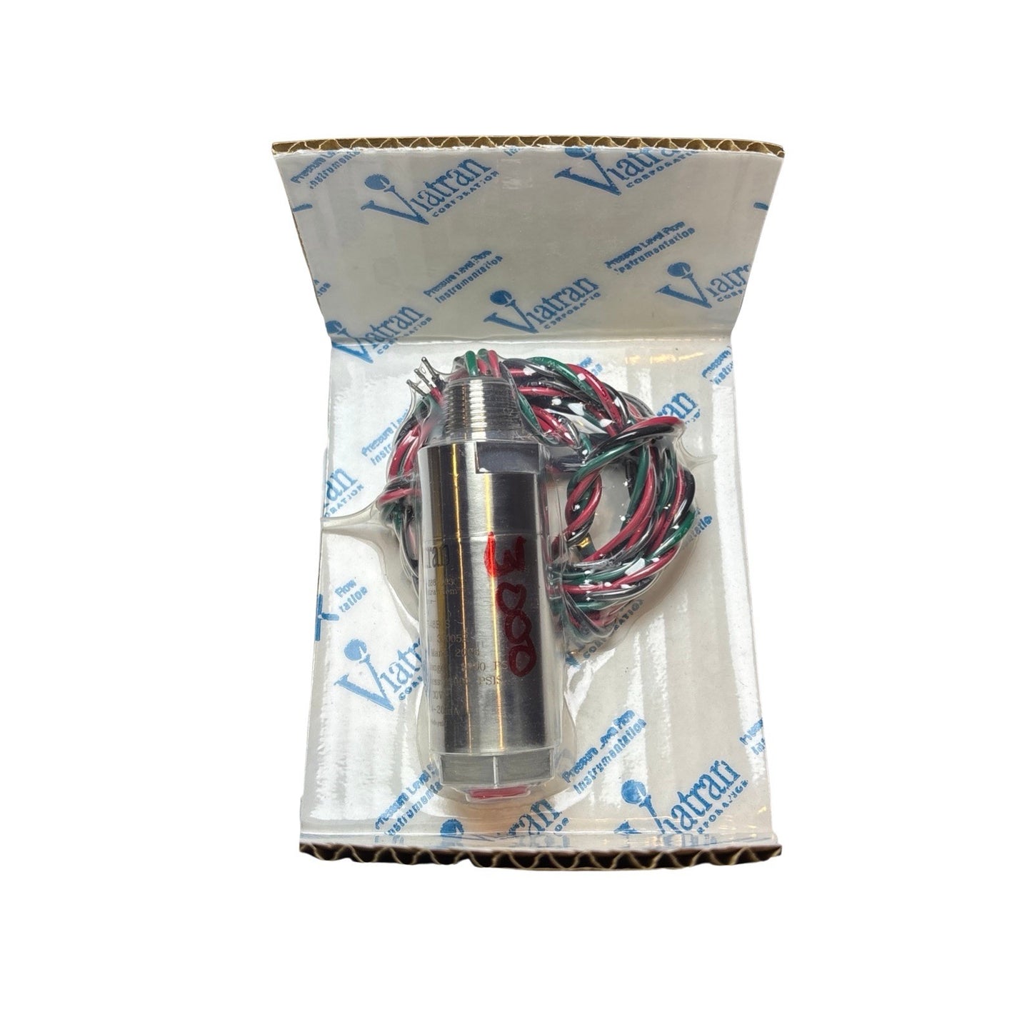 Viatran 548BCS Pressure Transmitter 0–5000 PSI 4–20mA Output 316SS Hazardous