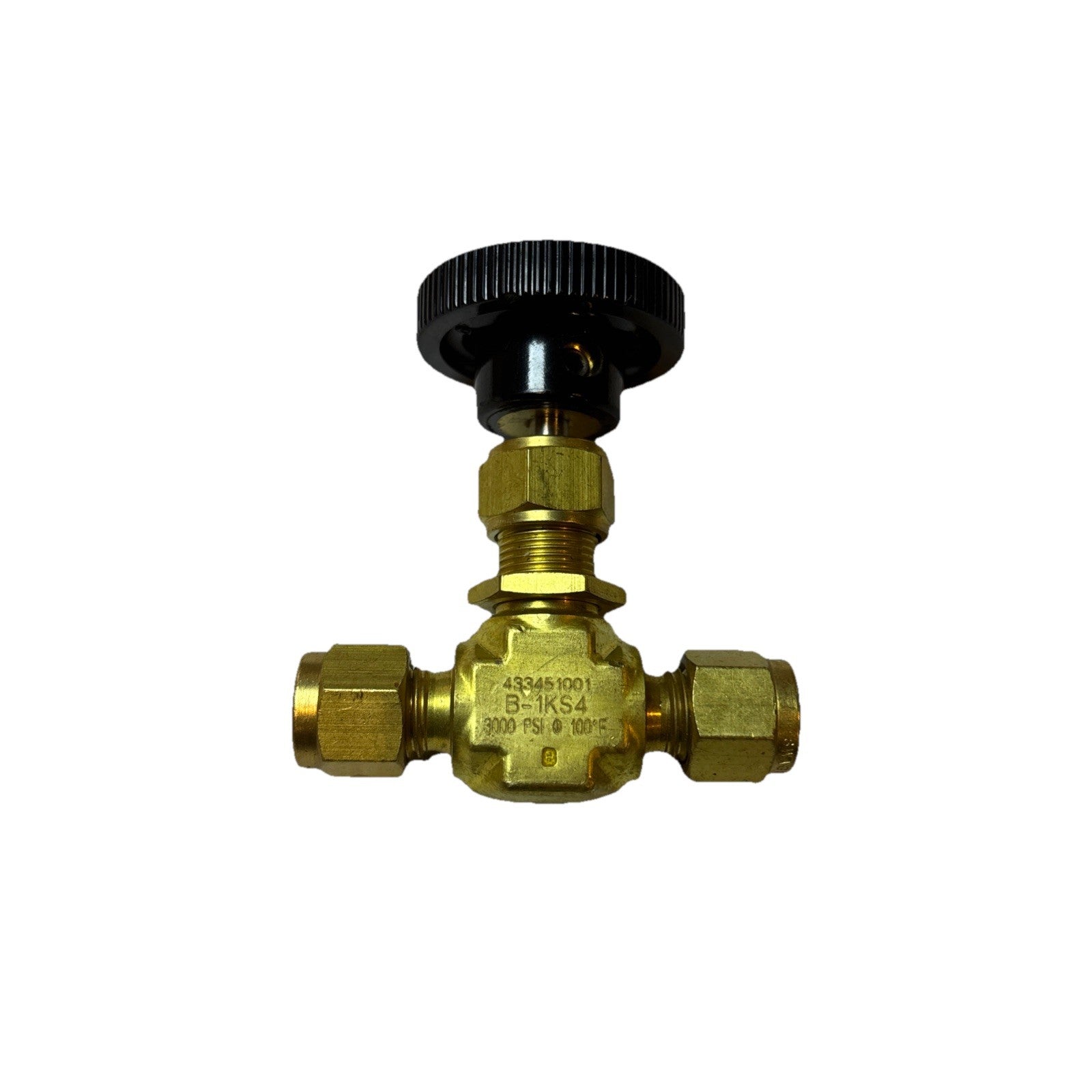 Swagelok Whitey B-1KS4 Brass Globe Valve 1/4” Tube x Tube 3000 PSI NEW