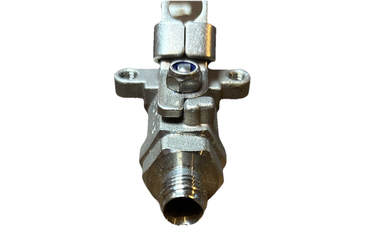 TyLok SS-GP4-D4D4 Stainless 1/4” NPT Ball Valve Blue Handle Inline SSGP4D4D4