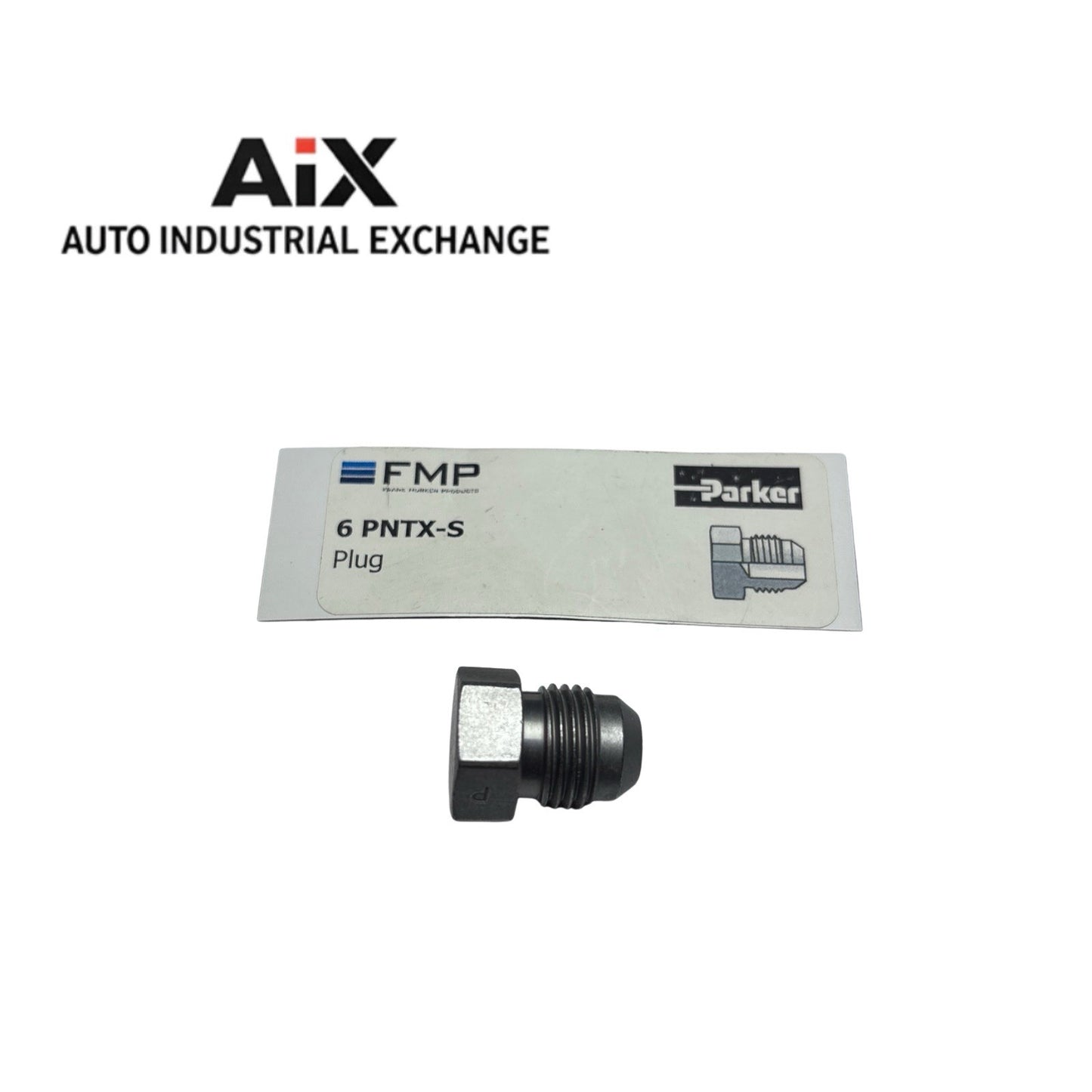 Parker 6 PNTX-S JIC 3/8 Male 37° Flare Plug Triple-Lok Steel – Lot of 3