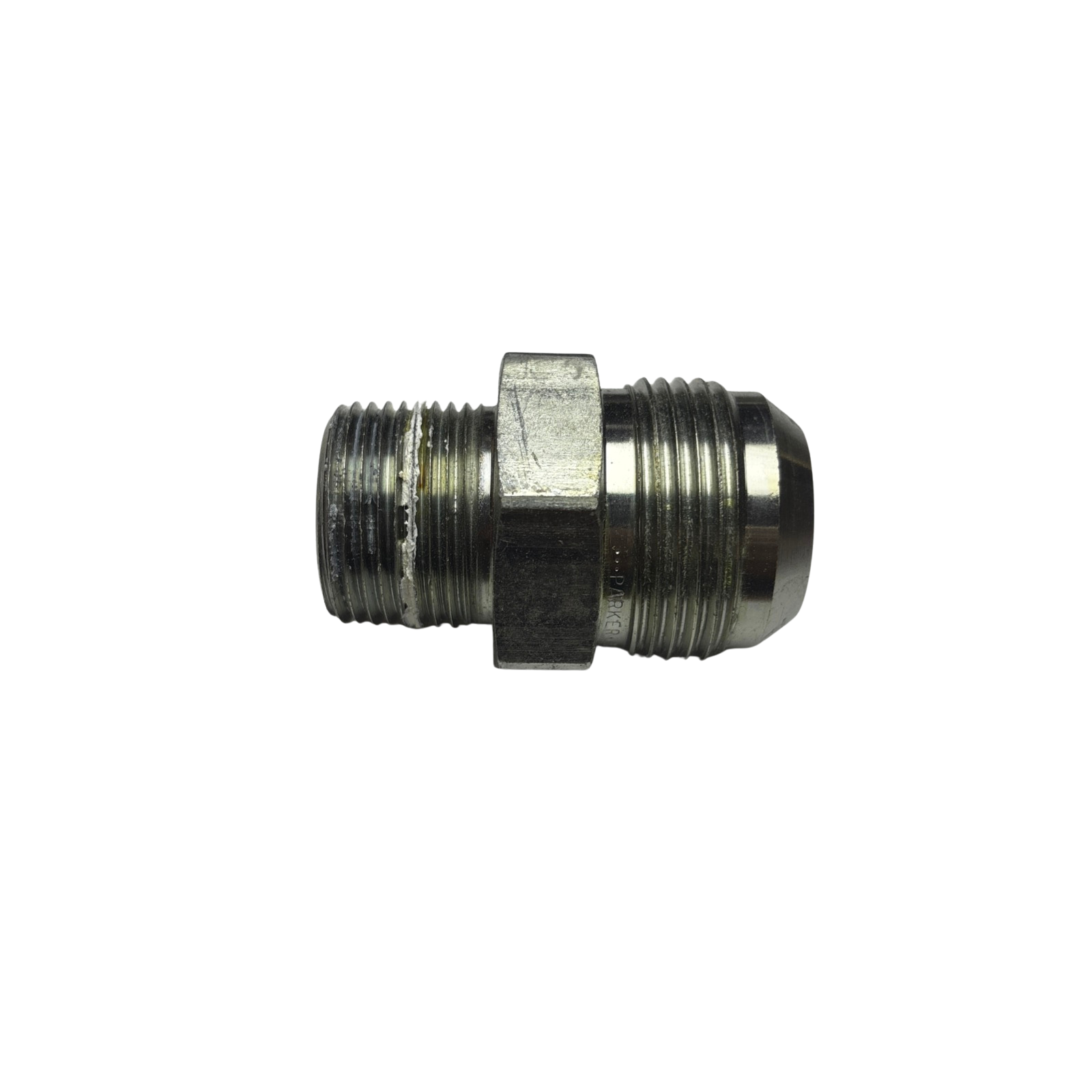 Lot of 4 Parker 16-12 FTX-WLN-S 5000 PSI Steel Straight Flare x NPT Fittings