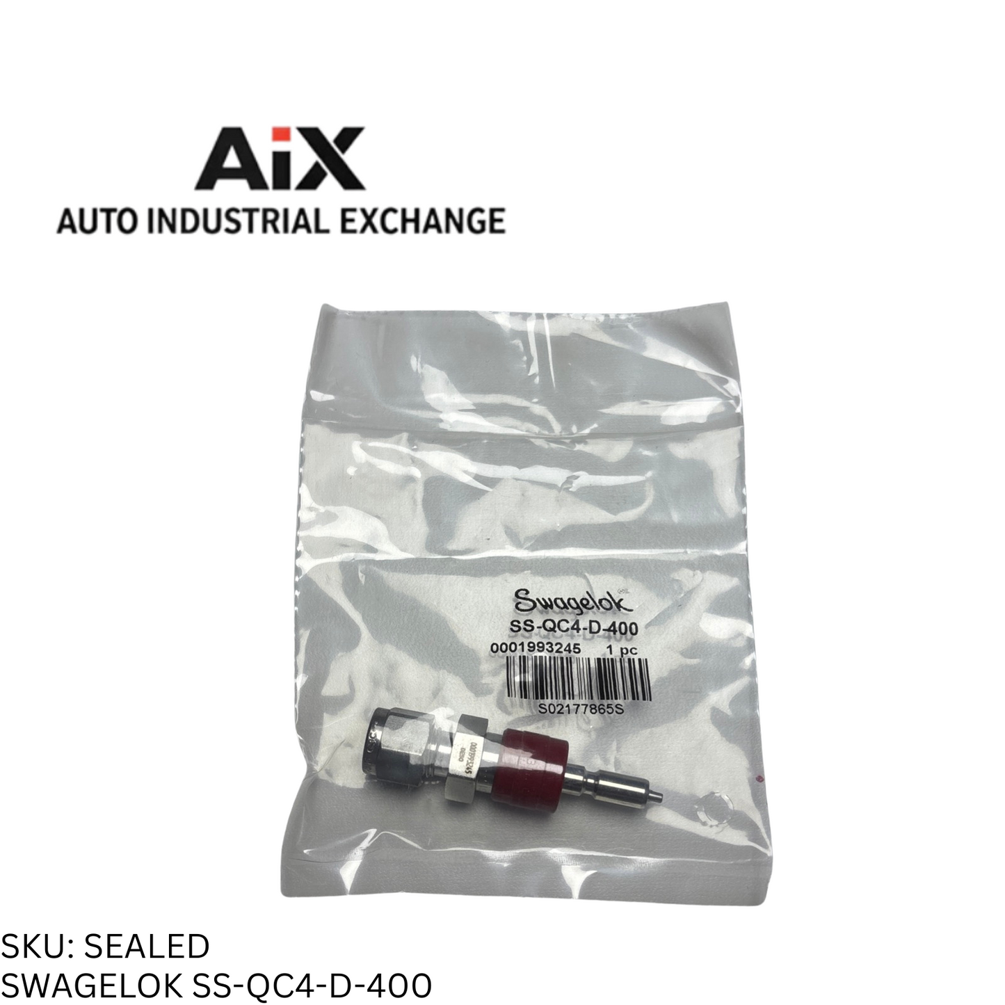 Swagelok SS-QC4-D-400 Stainless Quick Connect Stem Type With Valve 1/4" Tube