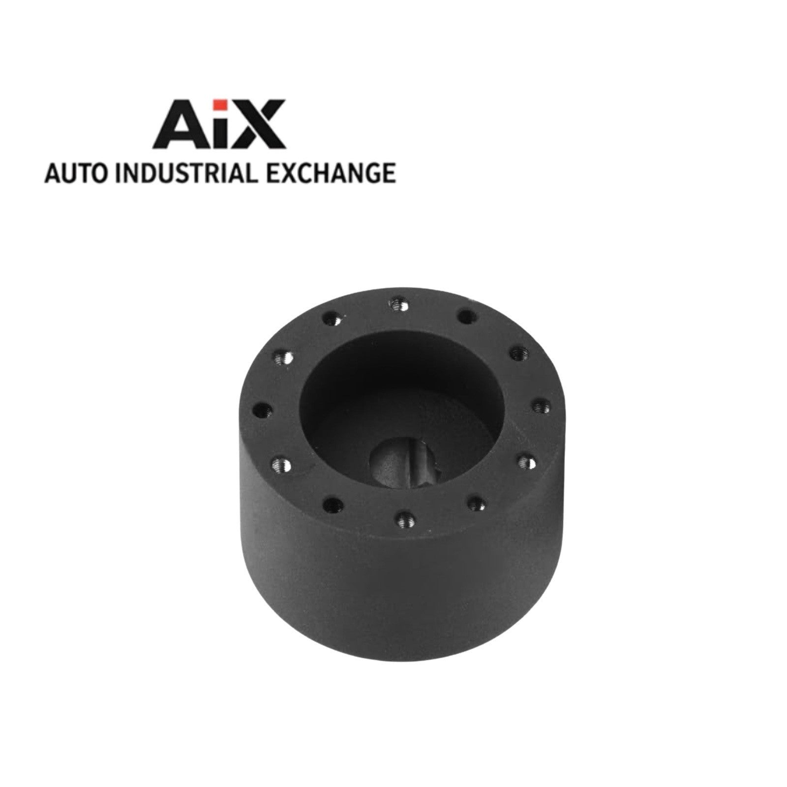 Boat Steering Wheel Hub Adapter 6-Hole 3/4" Keyway Black Marine NRG Lecarra