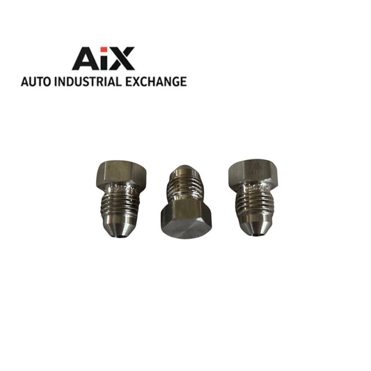 Lot of 3 SSP J2P-B 1/8 Flare Plug SAE 37° 316 Stainless Steel JIC Cap Fittings