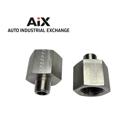 Lot of 2 Parker 3/4 x 3/8 FG-SS 4800 PSI Stainless Steel Pipe Reducers