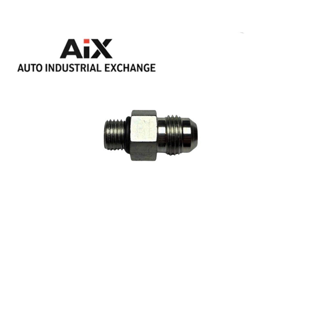 Lot of 3 Parker 6-4 F50X-S JIC to ORB 37° Flare Steel Adapters SAE O-Ring Boss