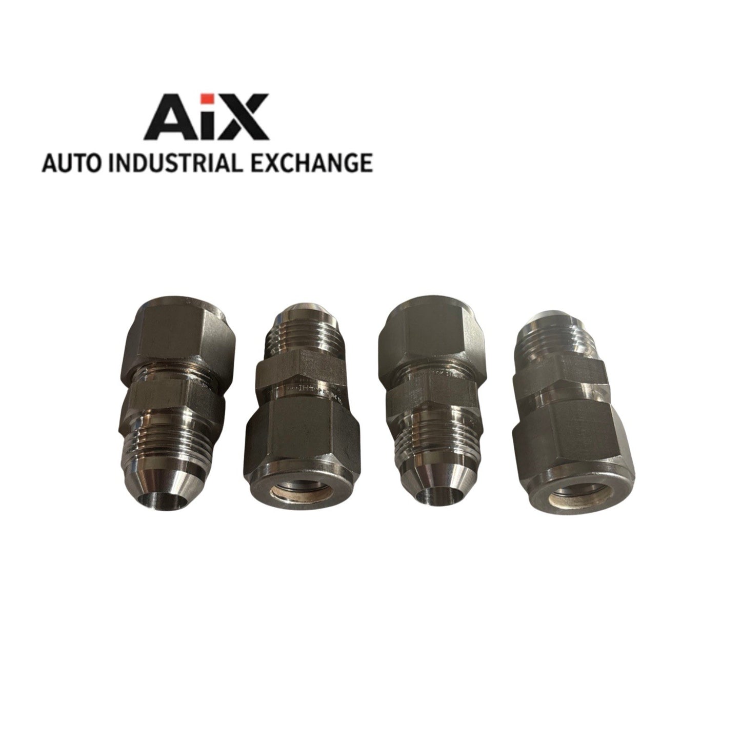 Lot of 4 Swagelok SS-810-6-8AN Union 1/2” Tube x 1/2” AN Flare Stainless Steel