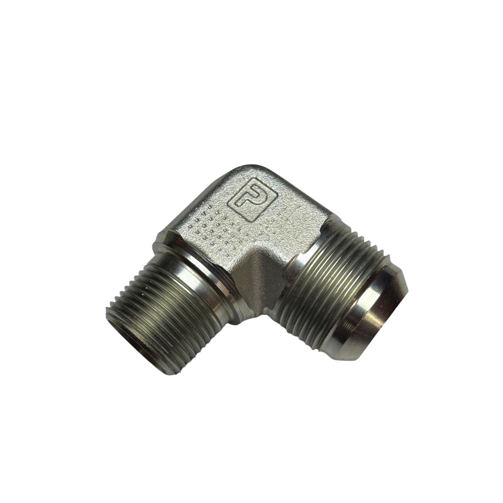 Lot of 3 Parker 16-12CTX-S 4000 PSI Steel 90° Elbow 37° Flare x Male NPT