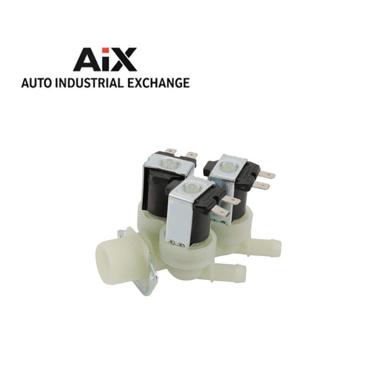 Electric 3 Way Solenoid Valve Water Inlet N/C AC 220V G3/4 For Washing Machine