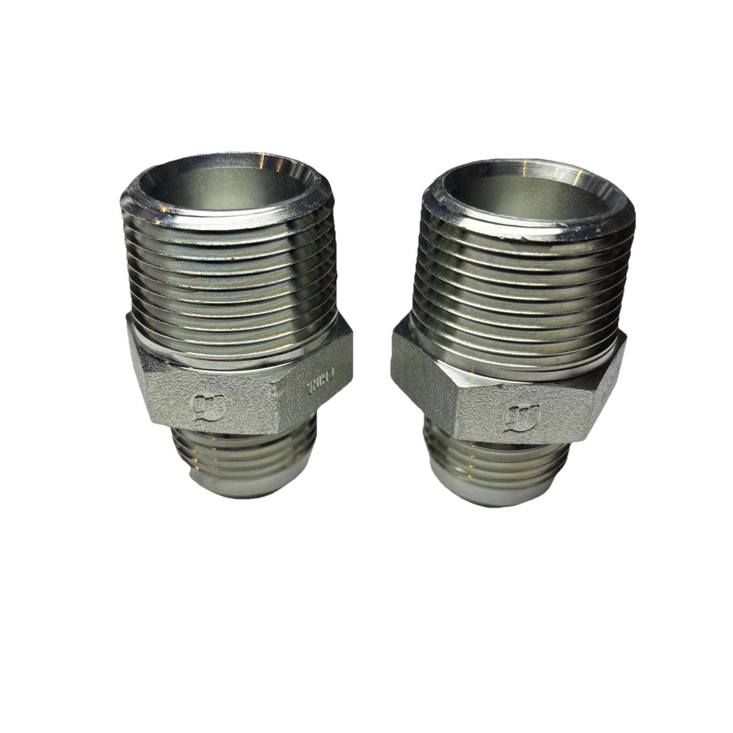 Lot of 2 Brennan 3/4 JIC x 1” NPT Steel Adapter – Parker 12-16 FTX-S Alt