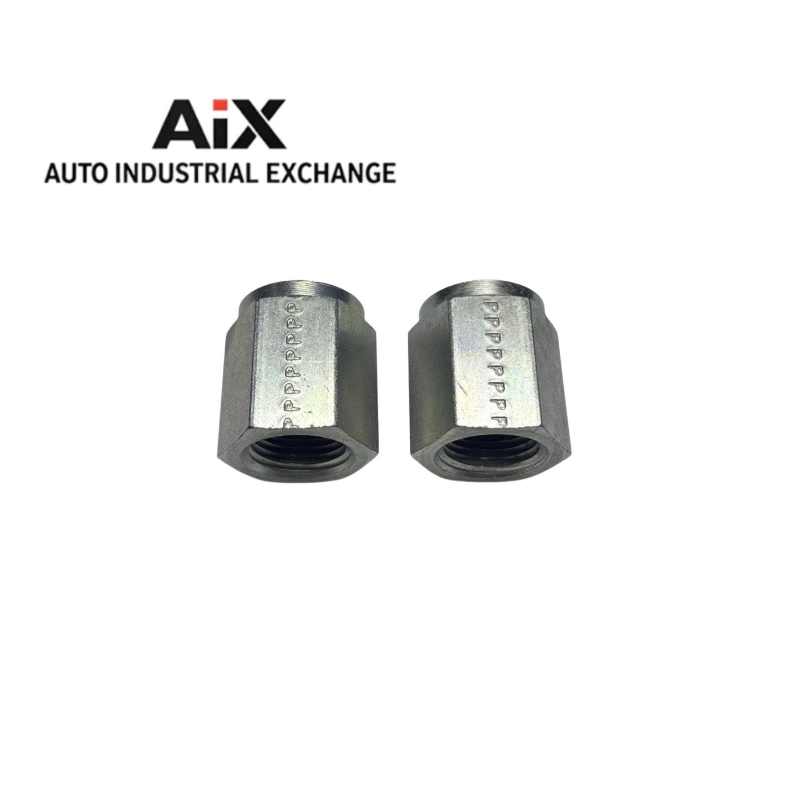 Lot of 2 Parker 3/8 HPC-S Hex Caps Steel NPTF Pipe Fittings 6000 PSI