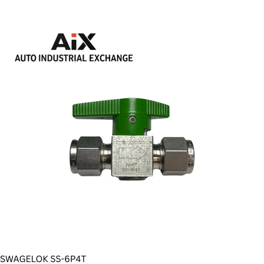 Swagelok SS-6P4T Stainless Steel Quarter Turn Plug Valve 3/8" Tube Fitting