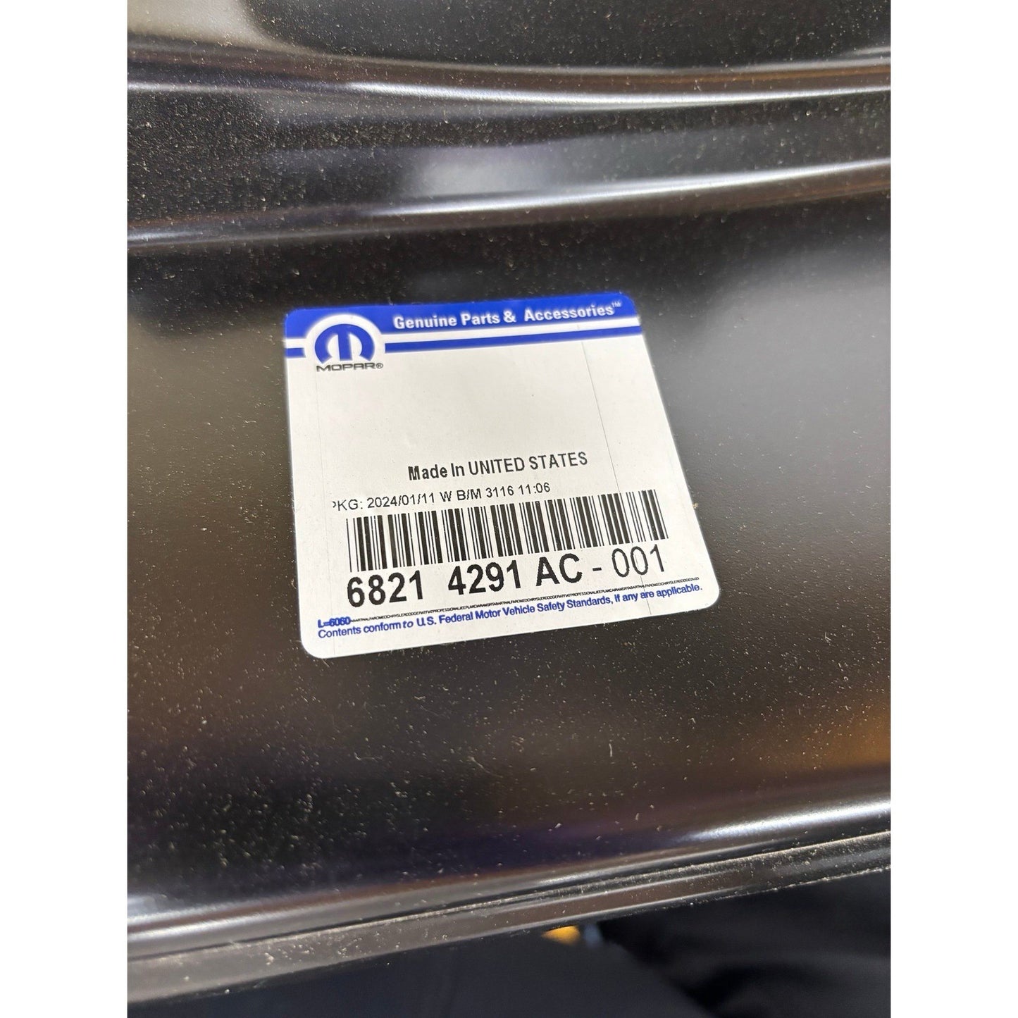 Mopar 68214291AC Left Rear Body Side Panel 2014-2026 Dodge Durango New