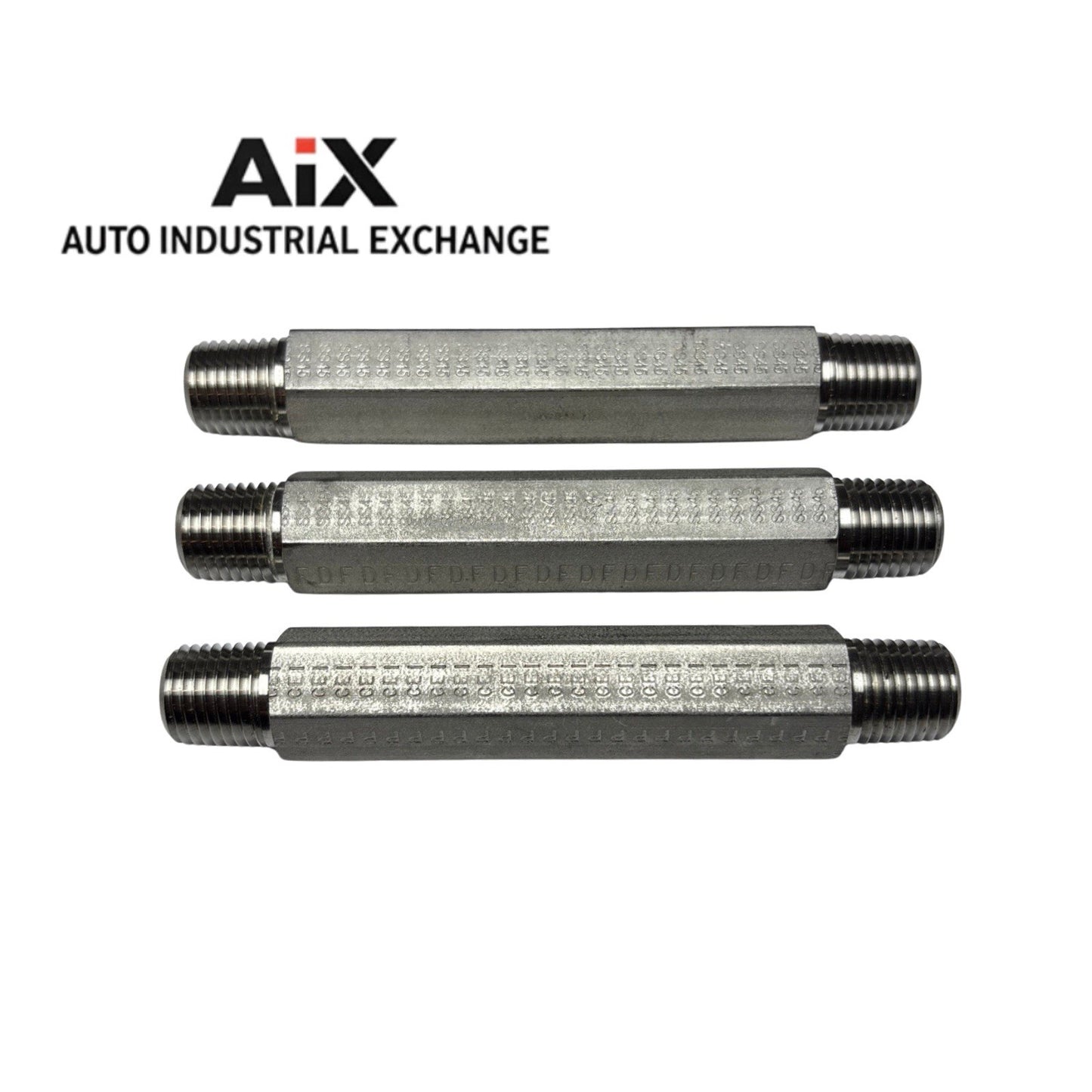 Parker 1/4 X 4.0 FFF-SS Long NPT Pipe Nipples Stainless Steel Fittings Lot of 3