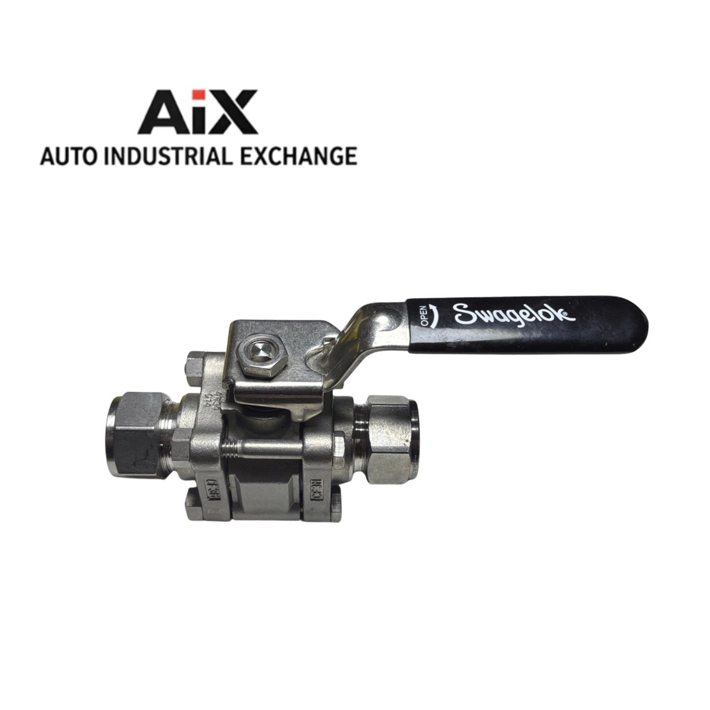 Swagelok SS-63TS12 3/4” Tube Ball Valve 60 Series Stainless w/ Handle Lock AIX