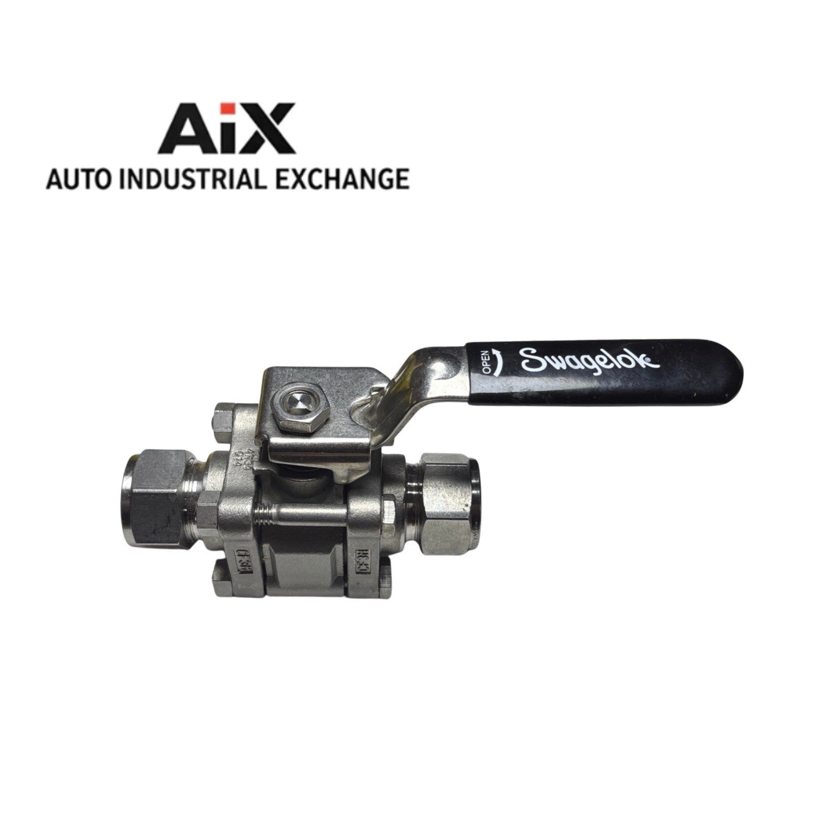 Swagelok SS-63TS12 3/4” Tube Ball Valve 60 Series Stainless w/ Handle Lock AIX